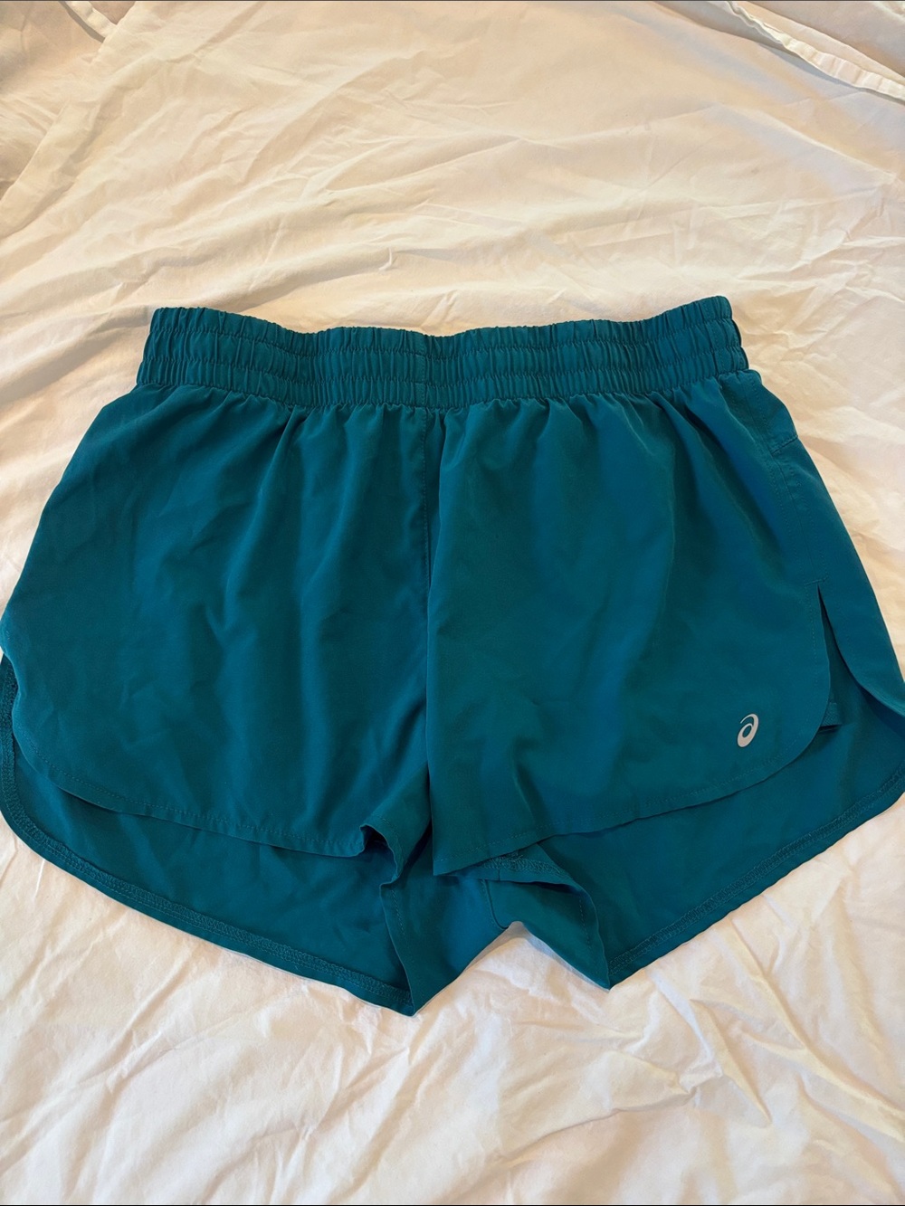 Asics Teal Athletic Women's Running Shorts